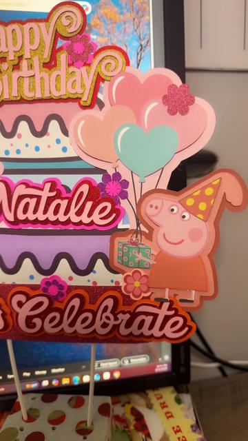 Peppa Pig Cake Topper