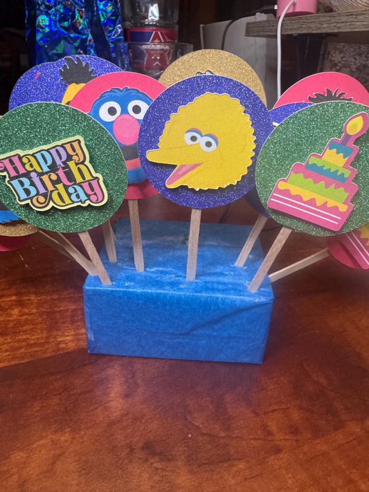 Sesame Street Cupcake topers