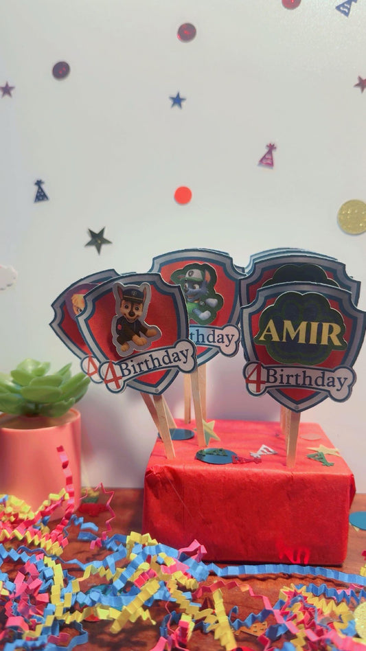 Paw Patrol Cup Cake toppers