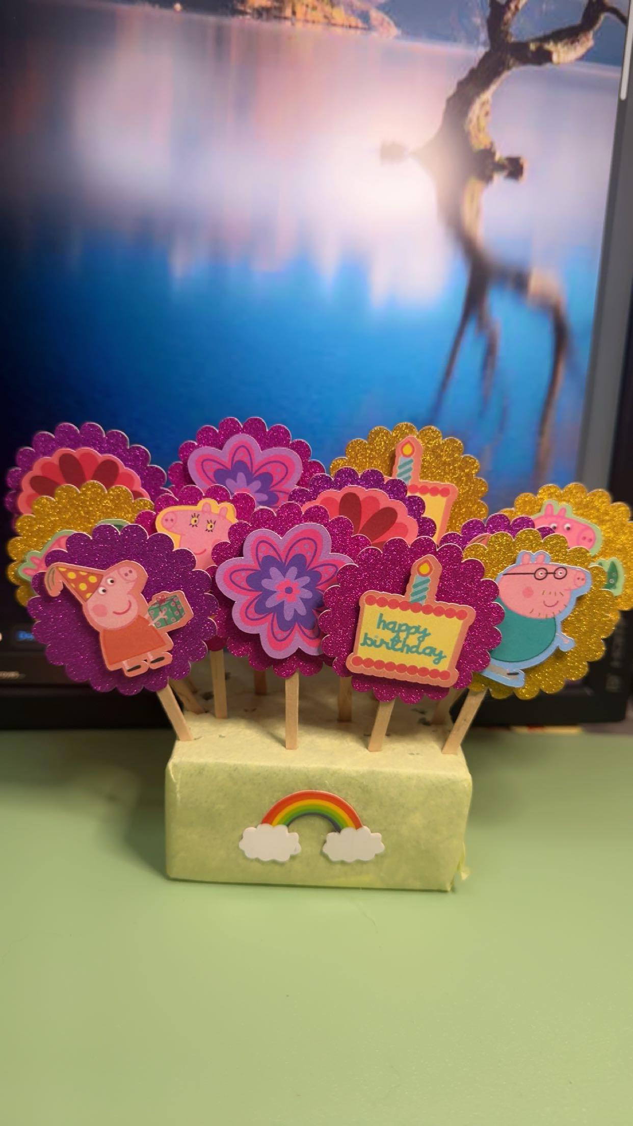 Peppa Pig Cupcake topper