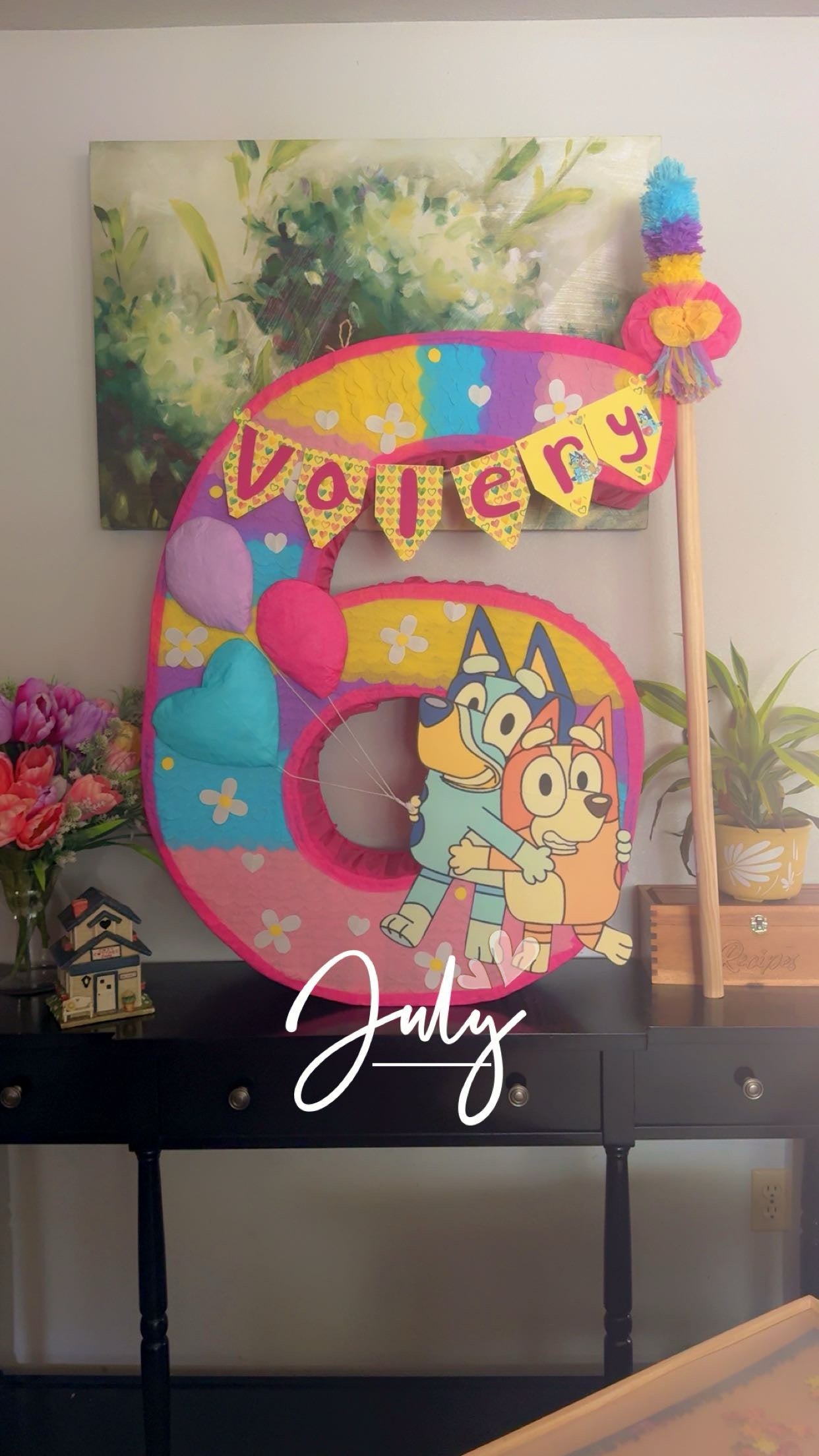 Bluey #3 personalized pinata.