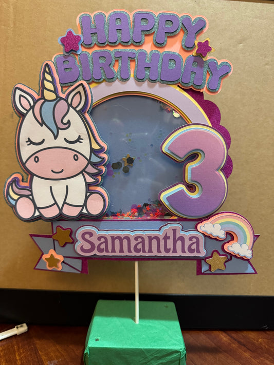 Unicorn Cake topper