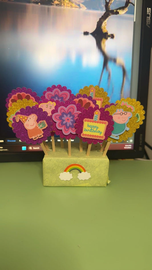 Peppa Pig Cupcake topper